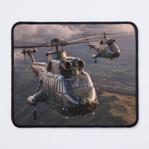 Item preview, Twin Pumas Over the Moor designed and sold by Skyframe Aviation.