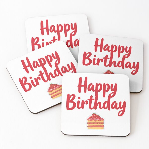 Item preview, "Happy Birthday with Strawberry Cake" designed and sold by nighttime1990.