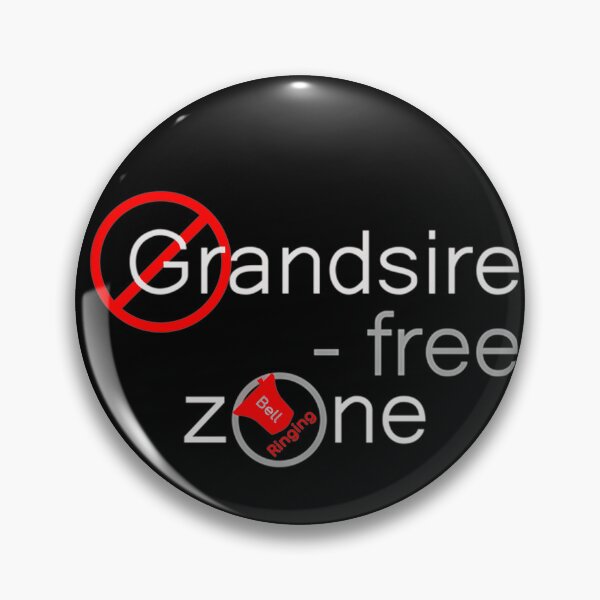 Item preview,  Bell Ringing - Grandsire-Free Zone - White Text designed and sold by MaryCStale.