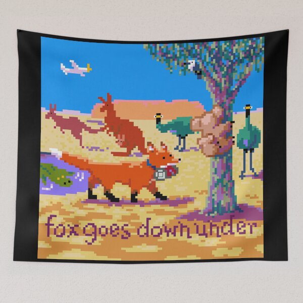 Item preview, Fox Goes Down Under designed and sold by Foxloxart.