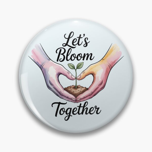 Item preview, Let’s Bloom Together – Positive Spring Design designed and sold by Jollys-ArtShop.