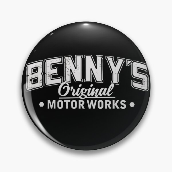 Item preview,  Benny's Original Motorworks White Weathered Logo Design From Los Santos San Andreas designed and sold by MaryCStale.