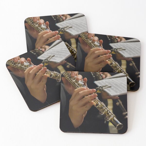 Item preview, Close-Up of Hands Playing a Flute During a Musical Performance designed and sold by Nmallia.