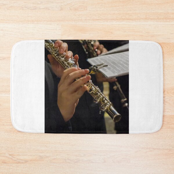 Item preview, Close-Up of Hands Playing a Flute During a Musical Performance designed and sold by Nmallia.