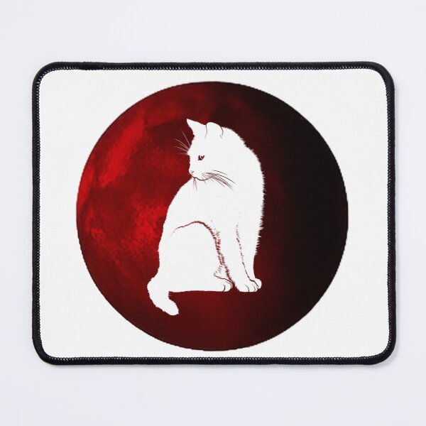 Item preview, A quiet cat under the red moon designed and sold by Ach&Koor.