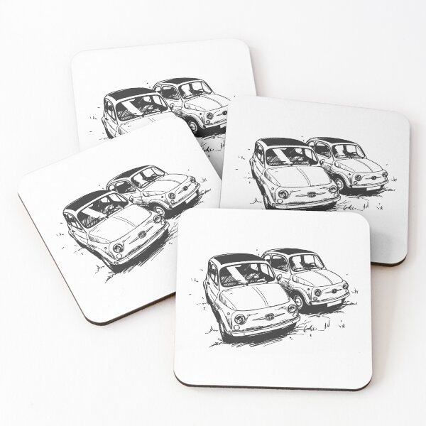 Item preview, Classic Cinquecento – Vintage Car Sketch Design designed and sold by Ride & Relive.