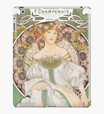 HD. F. Champenois, by Alphonse Mucha HIGH DEFINITION (Original colors) iPad Case/Skin