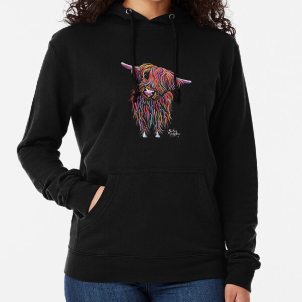 Scottish Highland Cow ' BoLLY ' by Shirley MacArthur Lightweight Hoodie