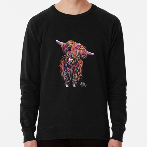 Scottish Highland Cow ' BoLLY ' by Shirley MacArthur Lightweight Sweatshirt