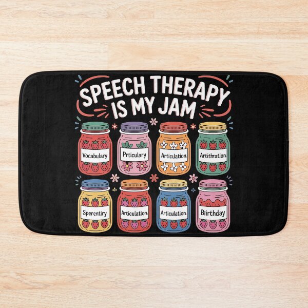 Item preview, Speech Therapy is My Jam SLP Speech Language Pathology designed and sold by BLZART.
