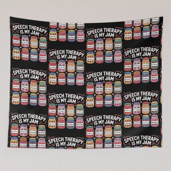 Item preview, Speech Therapy is My Jam SLP Speech Language Pathology designed and sold by BLZART.