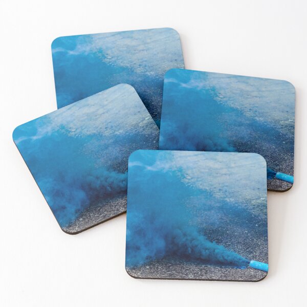 Item preview, Copy of Blue Smoke Bomb Releasing Vibrant Smoke on Outdoor Pavement Surface designed and sold by Nmallia.