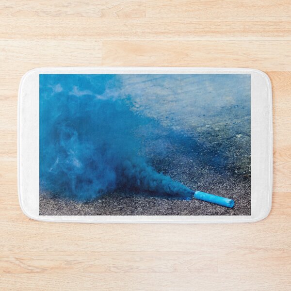 Item preview, Copy of Blue Smoke Bomb Releasing Vibrant Smoke on Outdoor Pavement Surface designed and sold by Nmallia.
