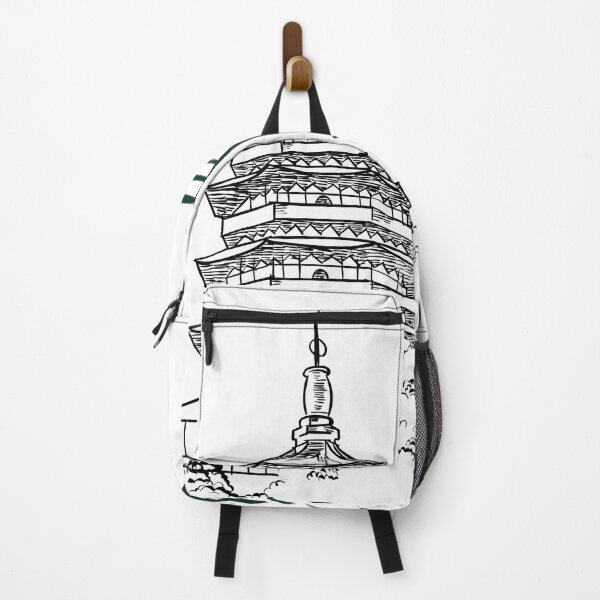 Item preview, Japanese Pagoda with Calligraphy Art designed and sold by Zool sudan .