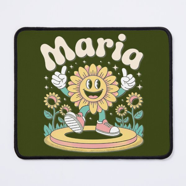 Item preview, Groovy Maria Retro Sun Flower Character designed and sold by Sarah Bell.