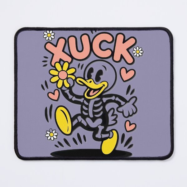 Item preview, Dancing Duck With Flowers and Hearts designed and sold by Sarah Bell.