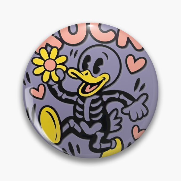 Item preview, Dancing Duck With Flowers and Hearts designed and sold by Sarah Bell.
