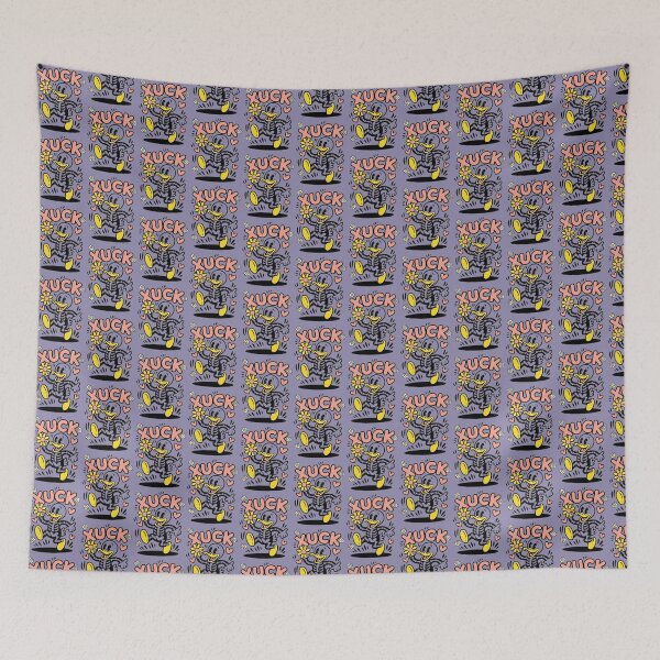 Item preview, Dancing Duck With Flowers and Hearts designed and sold by Sarah Bell.