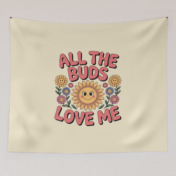 Item preview, All the Buds Love Me – Cute Spring Design designed and sold by Jollys-ArtShop.