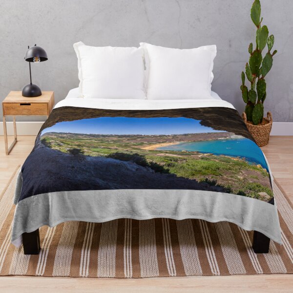 Item preview, Scenic Coastal View of a Bay from a Cave Overlook designed and sold by Nmallia.