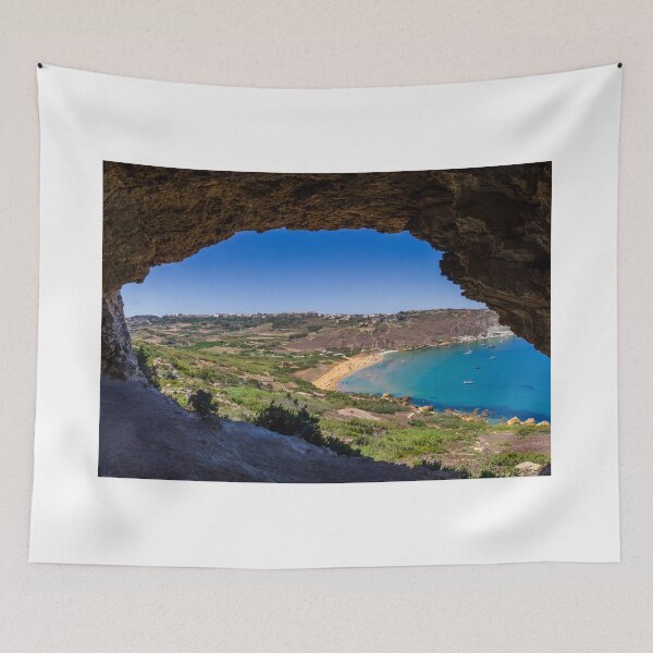 Item preview, Scenic Coastal View of a Bay from a Cave Overlook designed and sold by Nmallia.