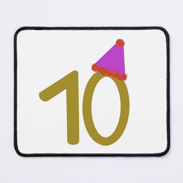 Item preview, Happy Tenth Birthday Number 10 designed and sold by Ikattyg.
