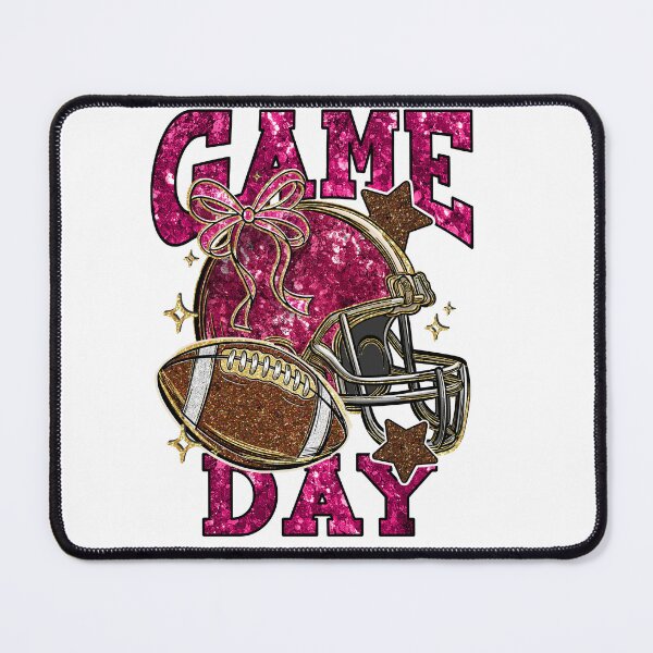 Item preview, Pink Glitter Game Day, Sport Lovers, Football America,  designed and sold by vintagearttee.