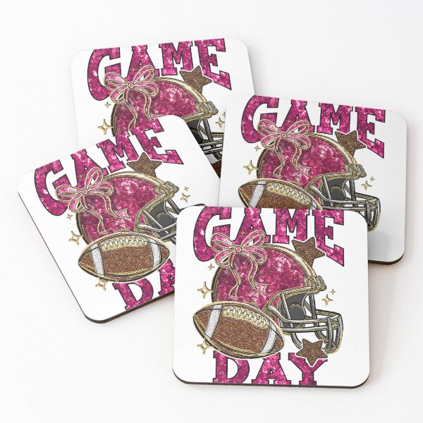 Item preview, Pink Glitter Game Day, Sport Lovers, Football America,  designed and sold by vintagearttee.