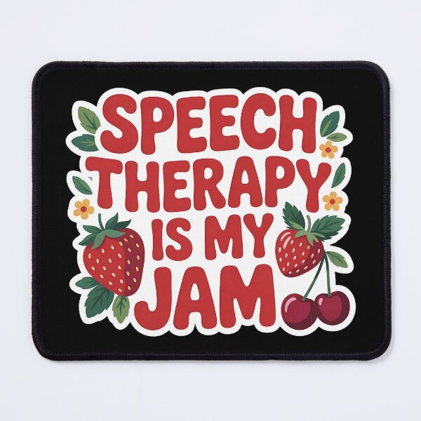 Item preview, Speech Therapy is My Jam SLP Speech Language Pathology designed and sold by BLZART.