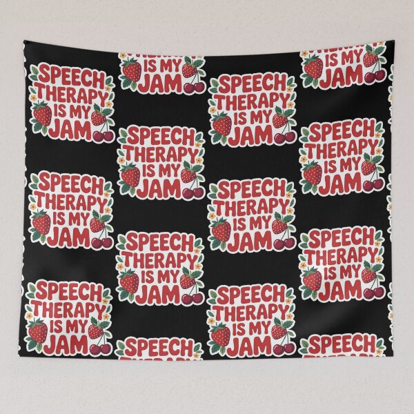 Item preview, Speech Therapy is My Jam SLP Speech Language Pathology designed and sold by BLZART.