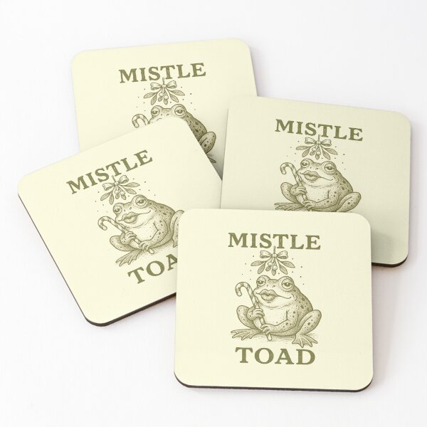 Item preview, A funny vintage christmas frog (mistle toad)  designed and sold by halazidan.