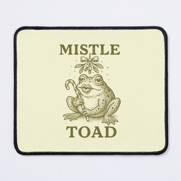 Item preview, A funny vintage christmas frog (mistle toad) designed and sold by halazidan.