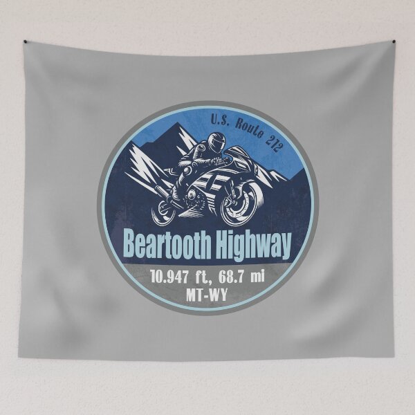 Item preview, Beartooth Highway Rocky Mountains Motorcycle Ride designed and sold by CynthiaGraphics.