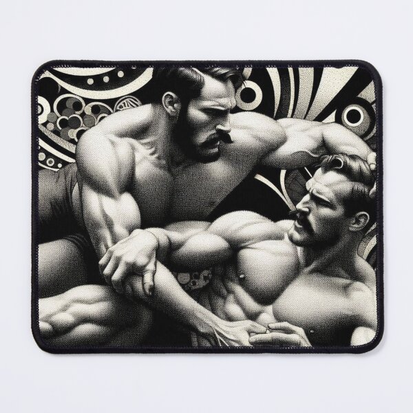 Item preview, 1940s San Francisco Gay Wrestlers Tom of Finland Tribute Gay Pride Graphic Design designed and sold by ItsAKinkThing.