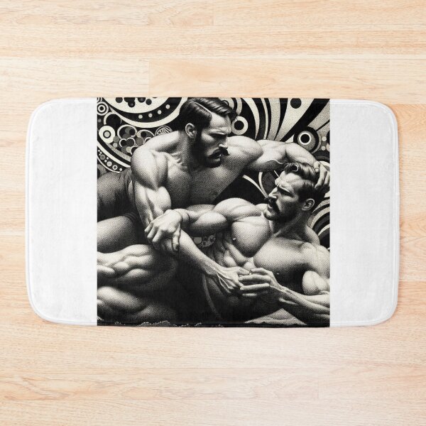 Item preview, 1940s San Francisco Gay Wrestlers Tom of Finland Tribute Gay Pride Graphic Design designed and sold by ItsAKinkThing.