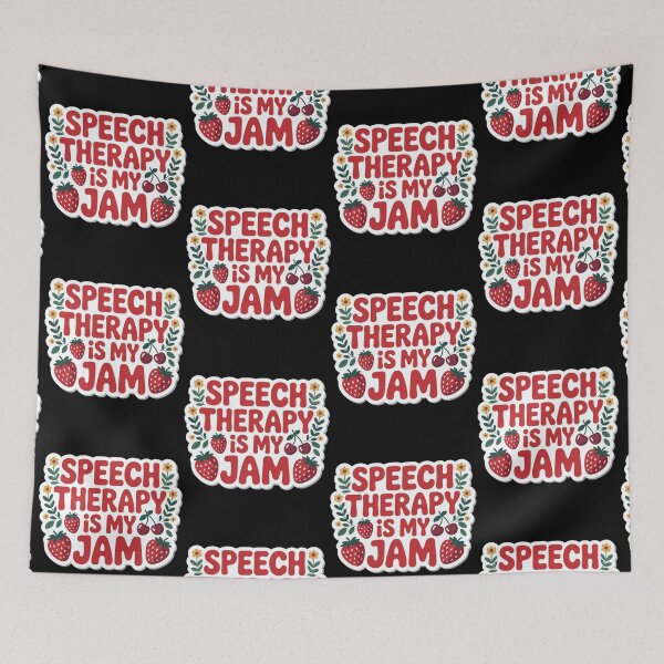 Item preview, Speech Therapy is My Jam SLP Speech Language Pathology designed and sold by BLZART.