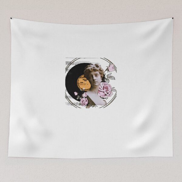 Item preview, Aesthetics Darkness Romantic Moon Love Rose Statue Vintage Retro Artistic Artsy Classy Music Vinyl Records Flowers Floral designed and sold by BobbyFriedman.