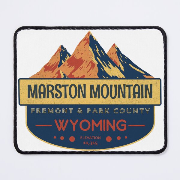 Item preview, Marston Mountain, Fremont & Park County, Wyoming, Mountain Design designed and sold by Wanderful-roads.