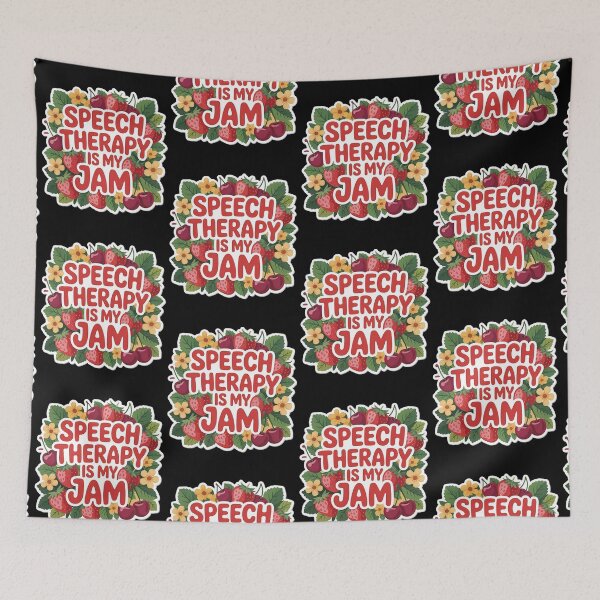 Item preview, Speech Therapy is My Jam SLP Speech Language Pathology designed and sold by BLZART.