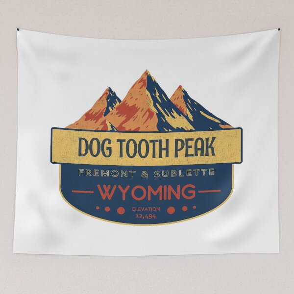 Item preview, Dog Tooth Peak, Fremont & Sublette County, Wyoming, Mountain Design designed and sold by Wanderful-roads.