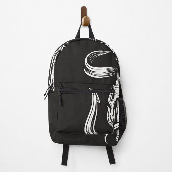 Item preview, Flaming Trident – Elegant Monochrome Mythical Symbol designed and sold by Glam-Spot.