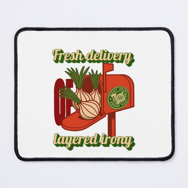 Item preview, Fresh Delivery Of Layered Irony Mailbox designed and sold by MudOddityQR.