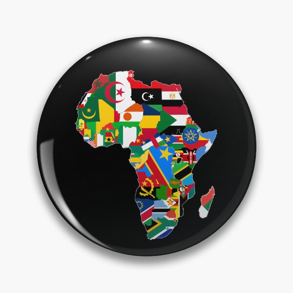 Item preview, African Map With Flags designed and sold by BobbyFriedman.
