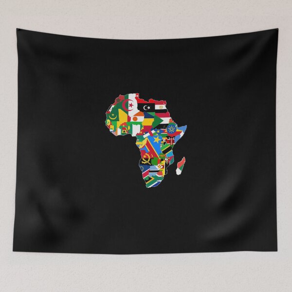 Item preview, African Map With Flags designed and sold by BobbyFriedman.