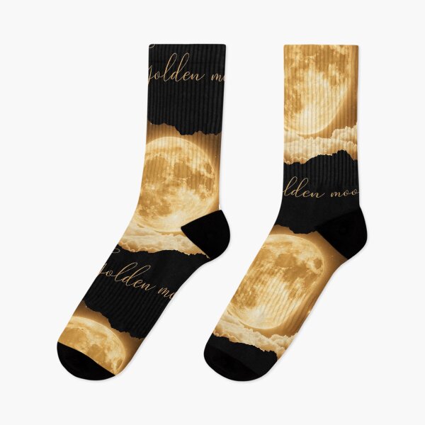 Item preview, Golden moon against the background of clouds and stars designed and sold by DżodżoJoy.