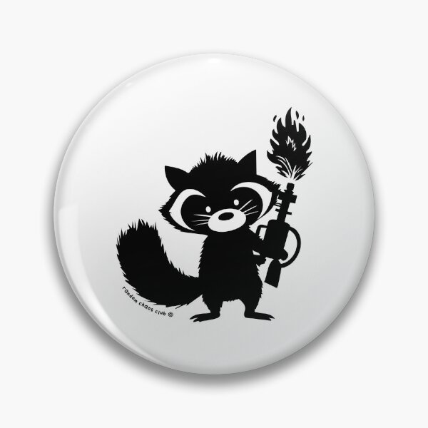 Item preview, Unhinged Raccoon – Chaos Raccoon Design | Dark Humor & Absurd Artwork designed and sold by idgafstudio.ch.