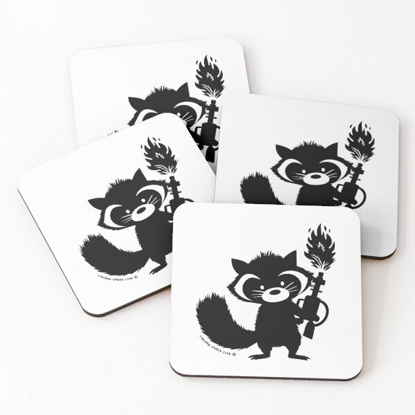 Item preview, Unhinged Raccoon – Chaos Raccoon Design | Dark Humor & Absurd Artwork designed and sold by idgafstudio.ch.