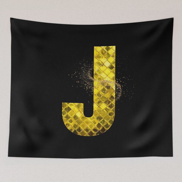 Item preview, Golden J with black designed and sold by Rbnano.