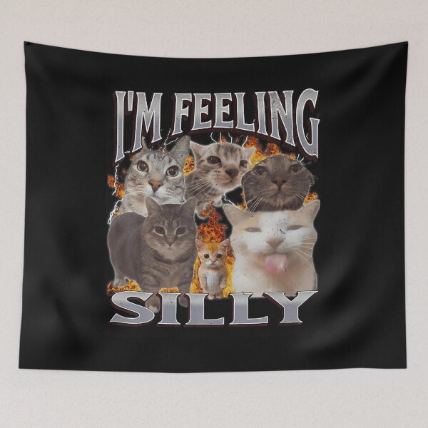 Item preview, I'M Feeling Silly Funny Cat Meme Bootleg Graphic Men Women designed and sold by titusfacund.