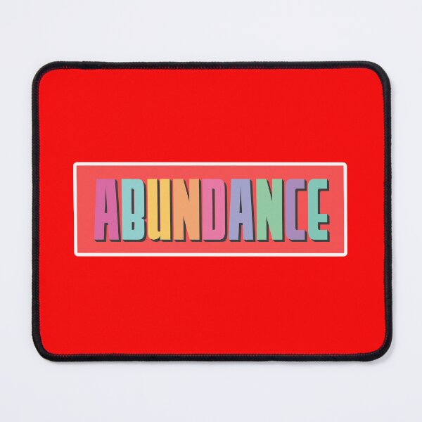 Item preview, Abundance Typography Design – Bold Motivational Word Art designed and sold by Indian Unity Club.